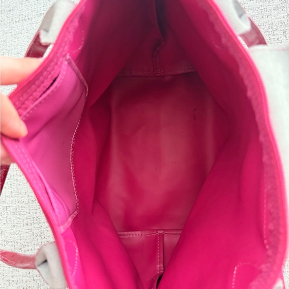 USED Longchamp Raspberry Tote Bag - Picture 14 of 16